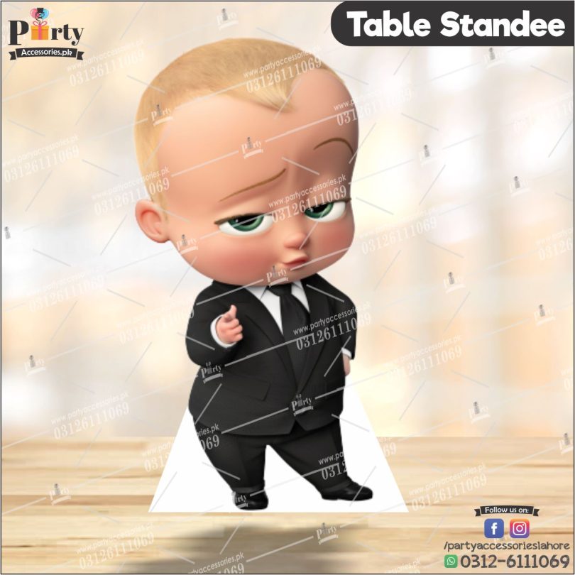 Boss Baby theme Table standing character cutouts